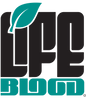 Logo for Lifeblood drinks. functional drinks brand